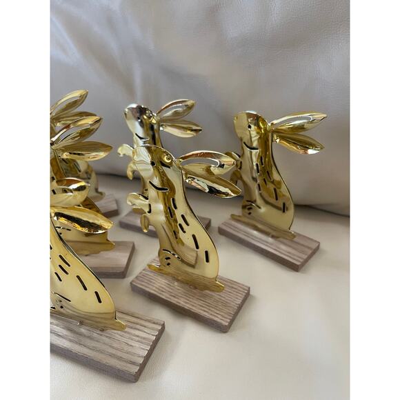 Target Easter 2022 Set Of 6 Golden Metal Easter Bunny - Picture 3 of 10